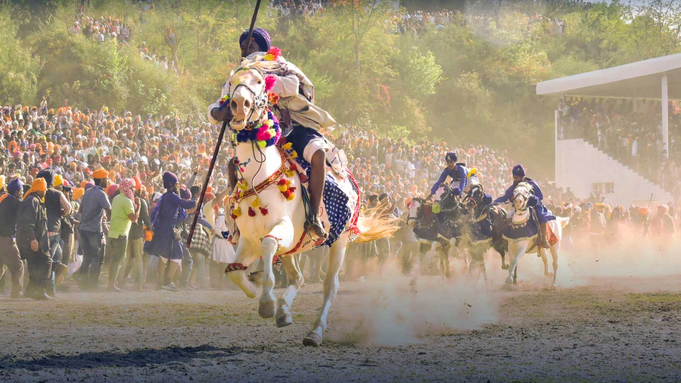 Horse Riding at Anandpur Sahib Hola Mohalla